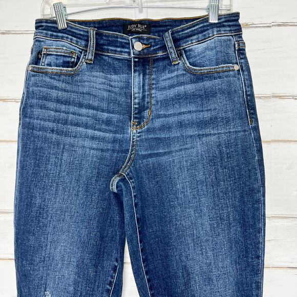 Judy Blue Slim Fit Dark Wash Stretch Denim Jeans Size 7/28 - Picture 11 of 12